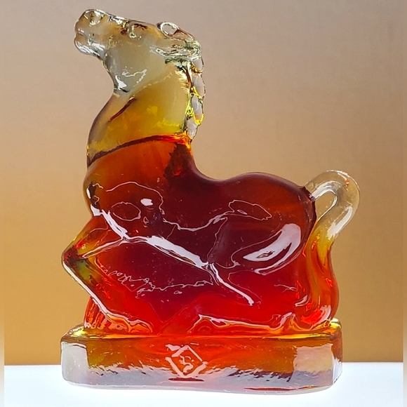 Boyd Glass Other - Vntg Boyd 🔥 Amberina Art Glass Joey The 🐎 Horse